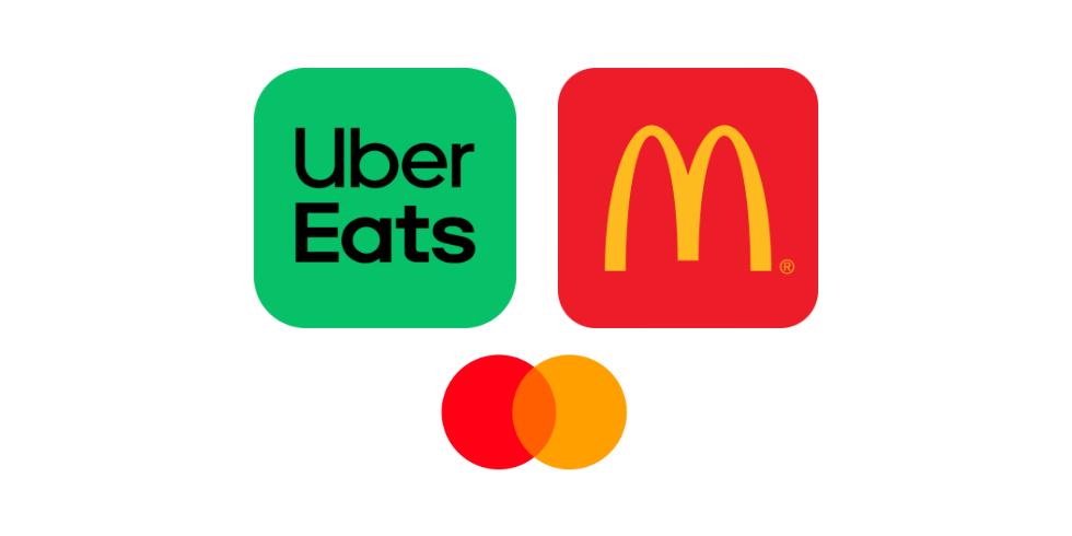 Logo Uber Eats y McDonalds